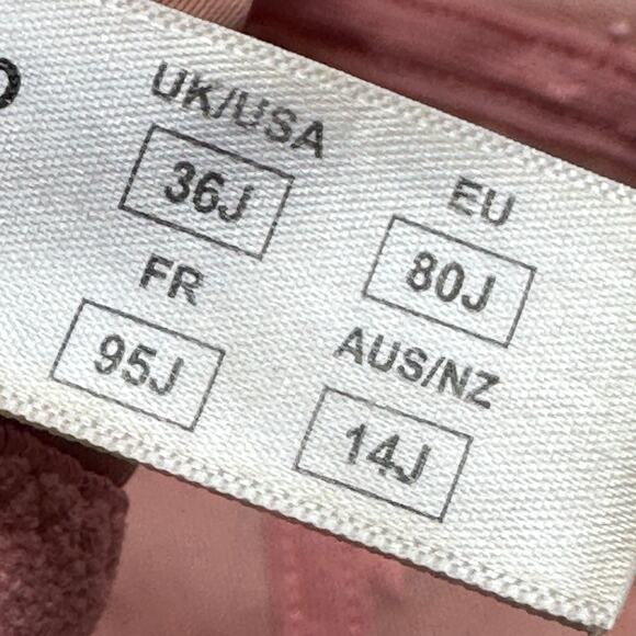 Panache Superbra PINK Tango Balconette Bra 36J - Picture 6 of 6